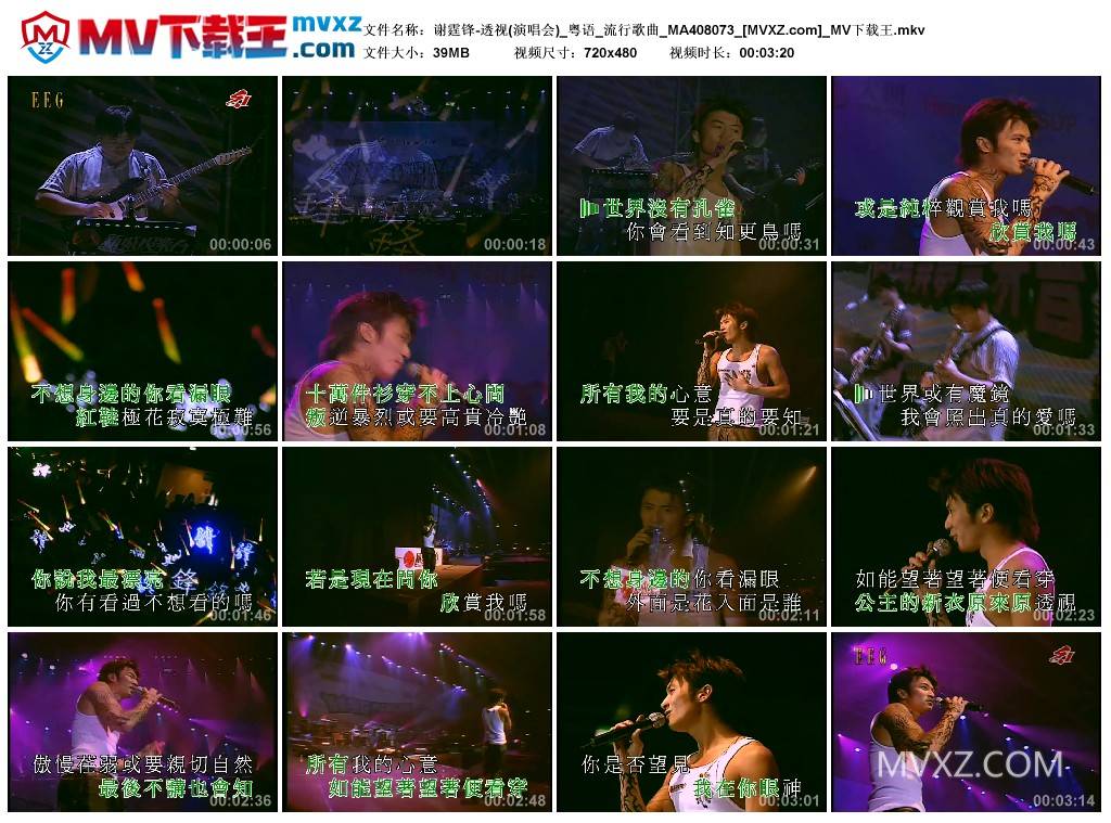 谢霆锋-透视(演唱会)_粤语_流行歌曲_MA408073